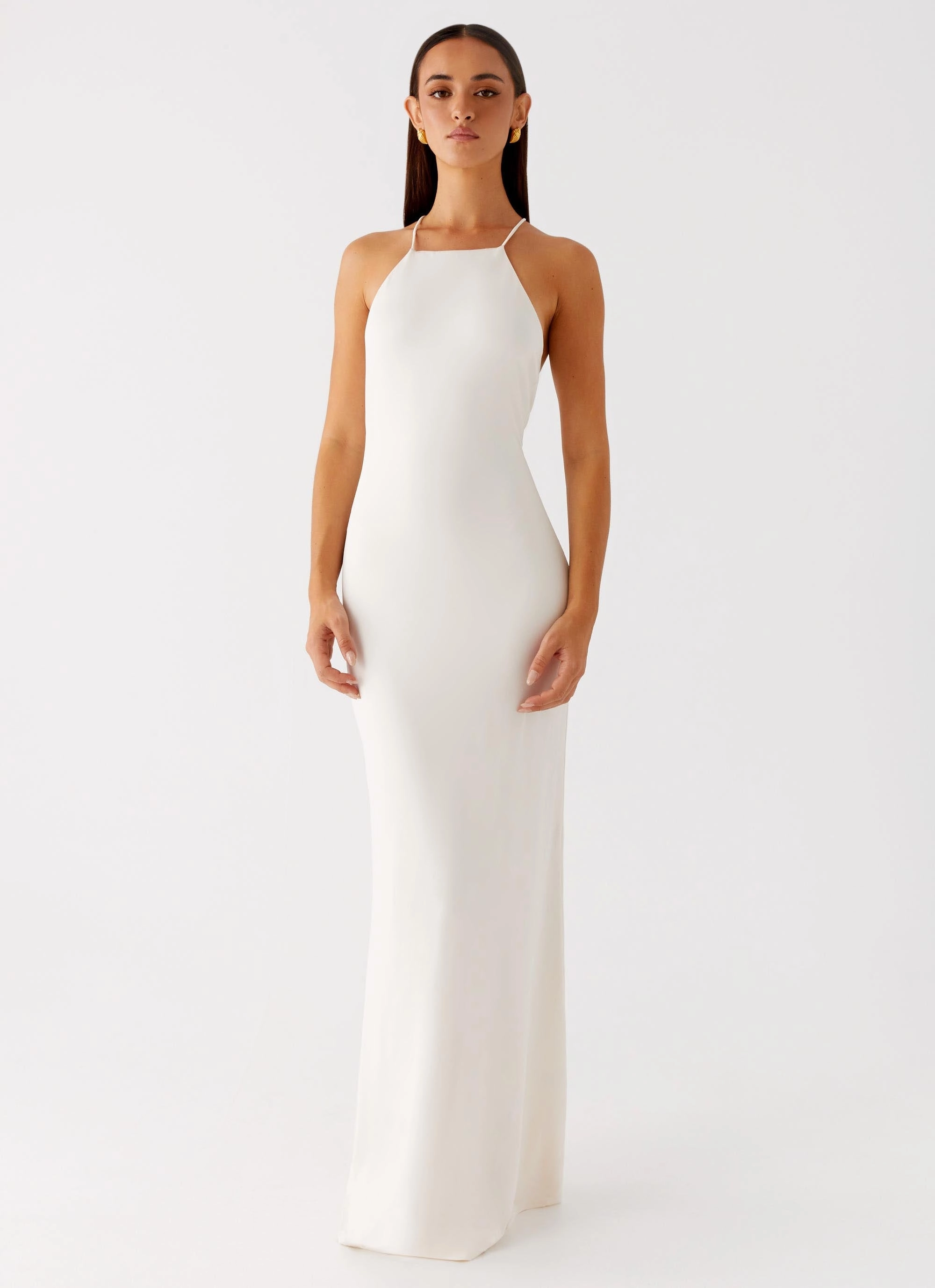UVProtectiveLayer Raffa Pearl Maxi Dress - Ivory