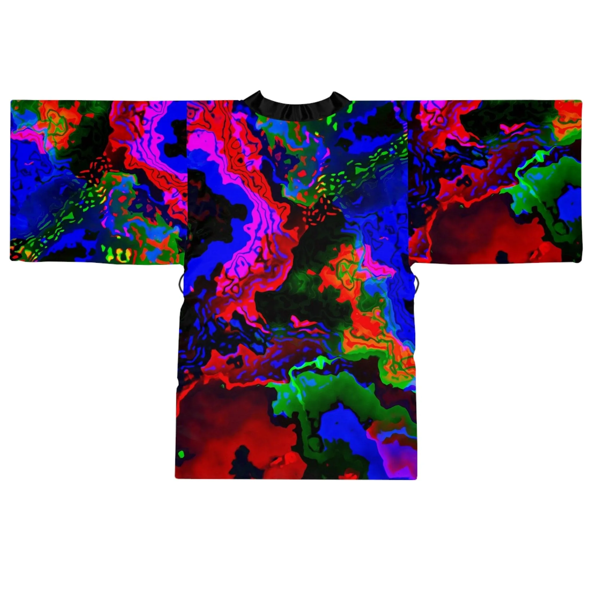 Rainbow in the Darkness Long Sleeve Kimono Robe