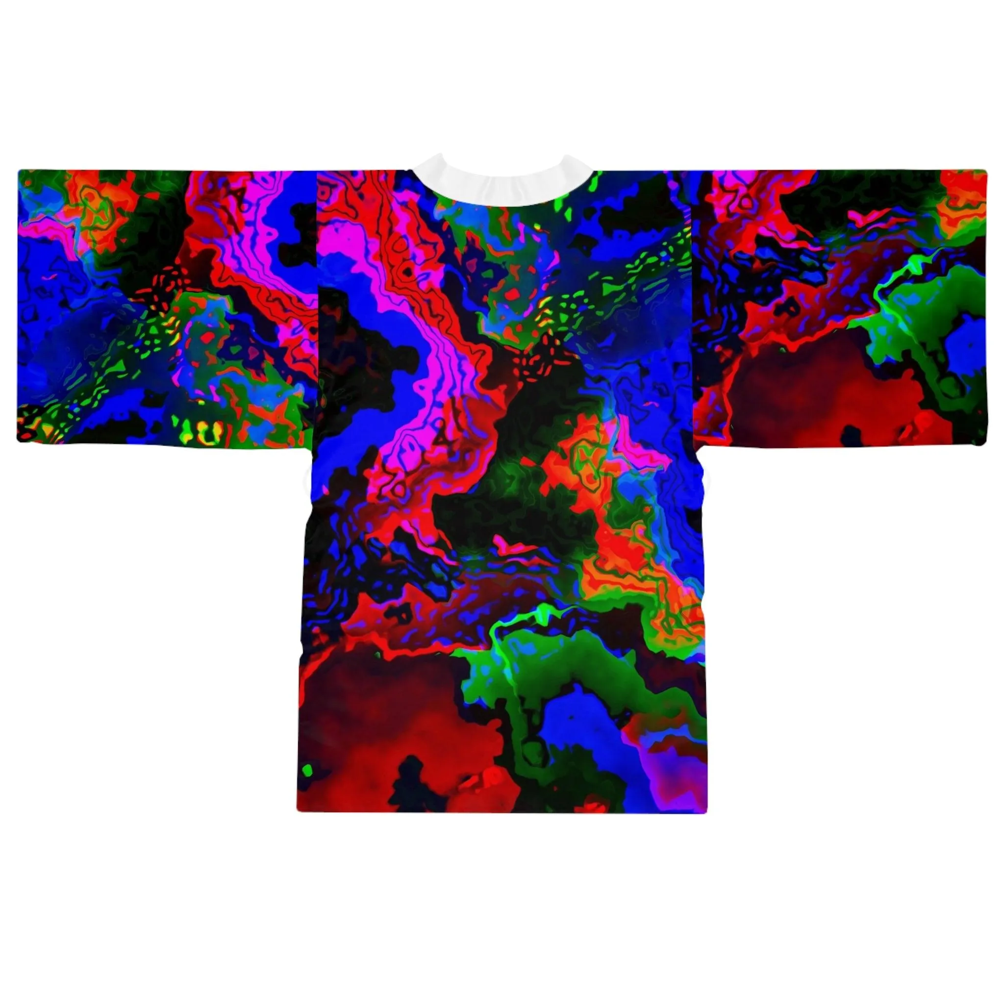 Rainbow in the Darkness Long Sleeve Kimono Robe