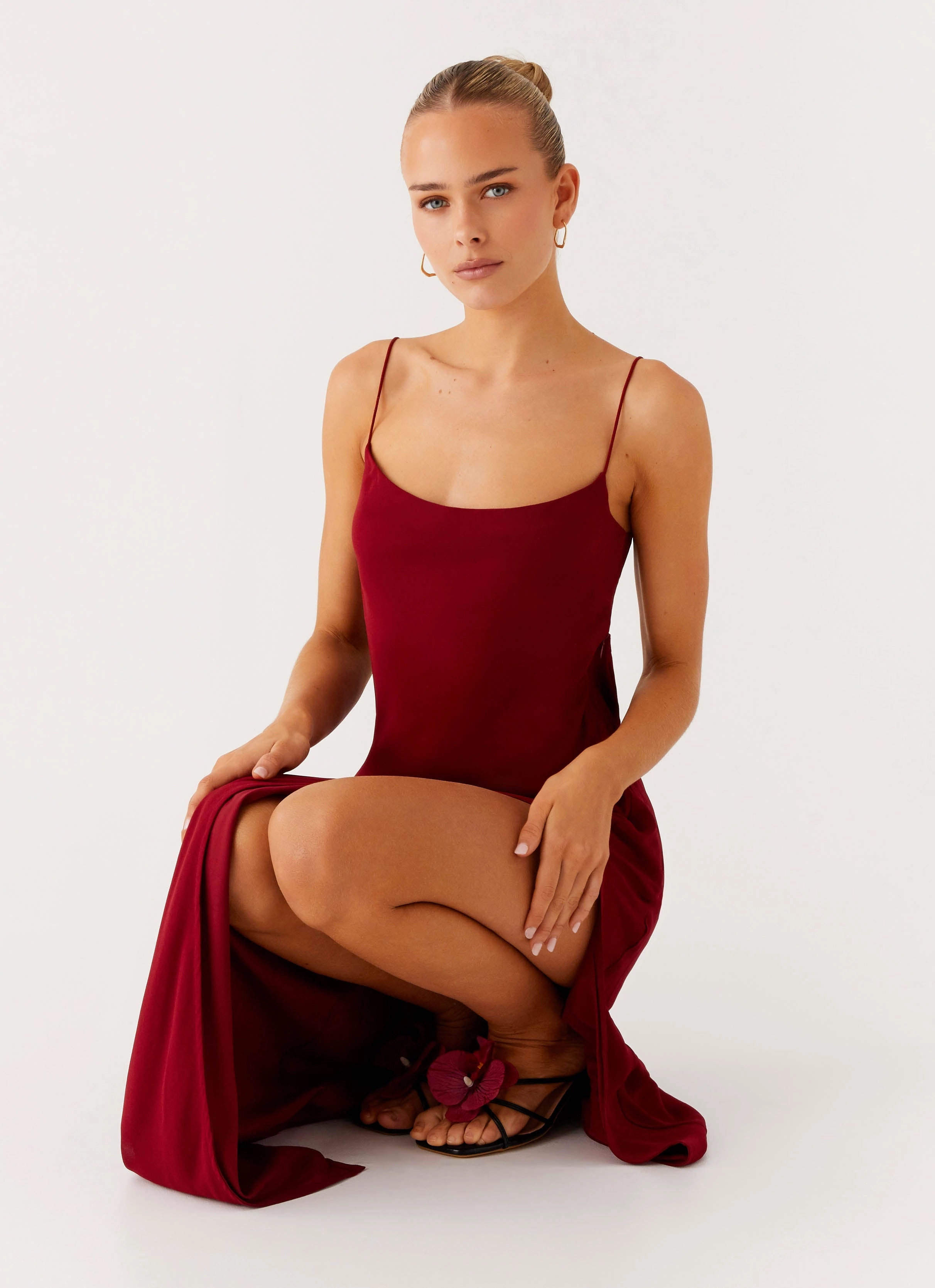Alouette Maxi Dress - Burgundy Smart Style