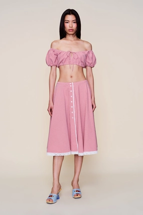 Ravello Gingham Skirt Shape Enhancing