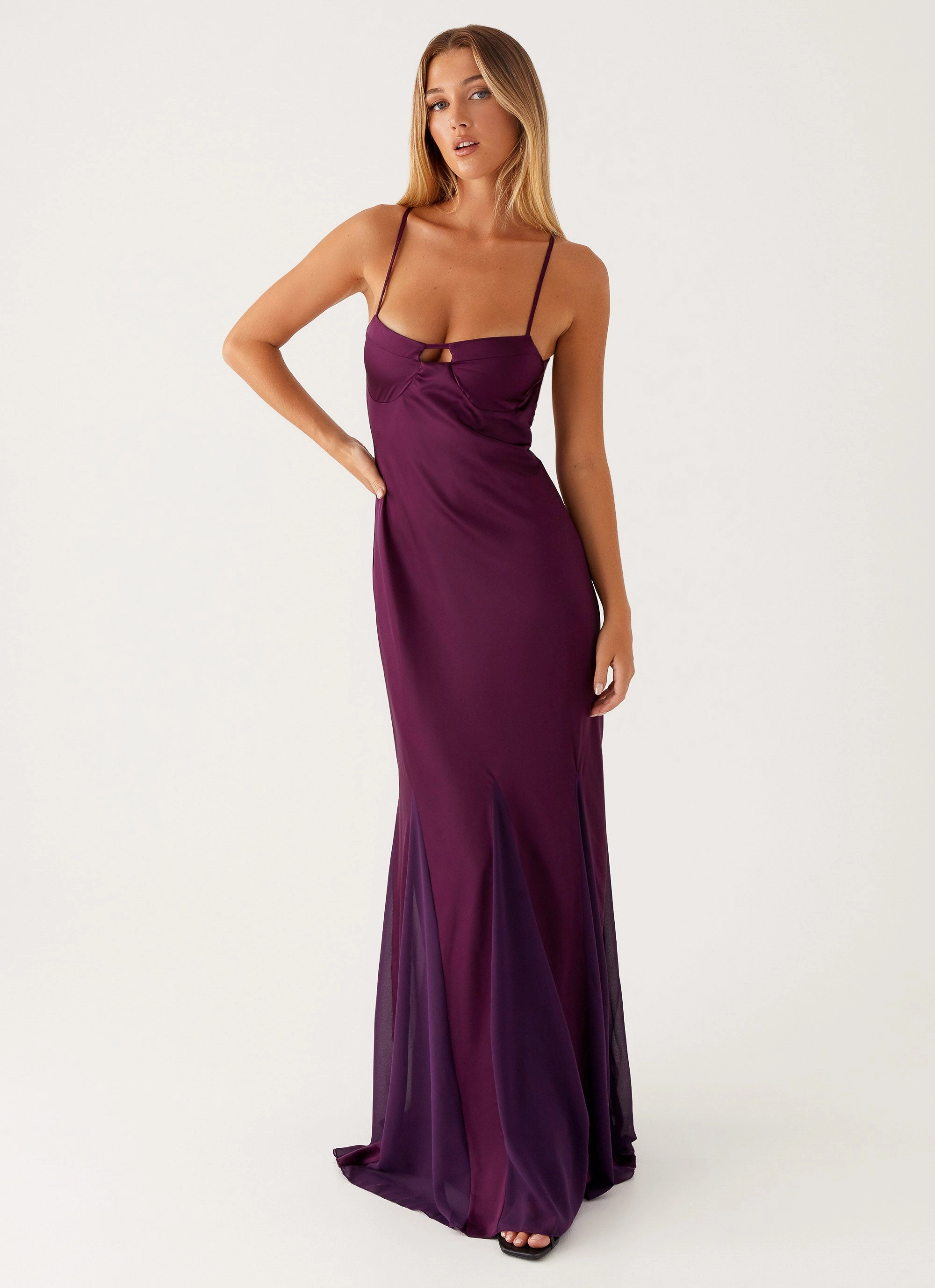 All Day Casual Lines Ravello Maxi Dress - Mulberry