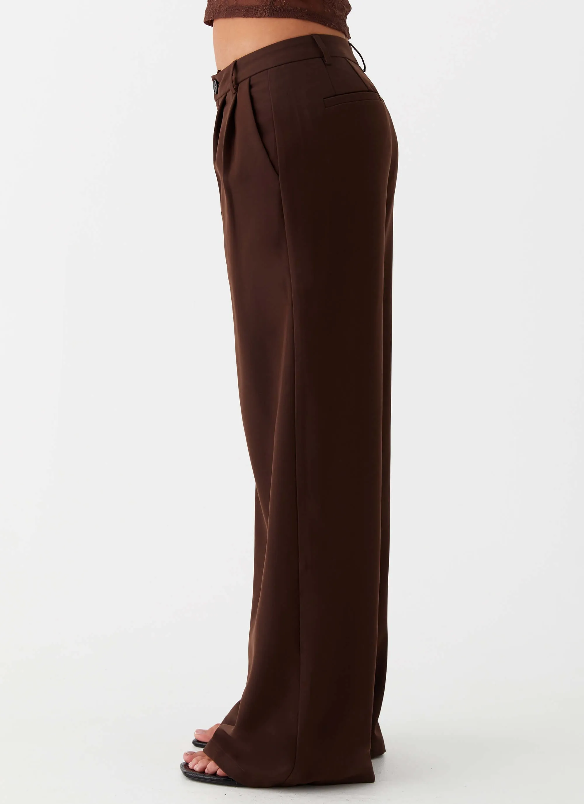 DurableReinforcedMaterial Sporty Chic Ravenscroft Suit Pants - Dark Chocolate