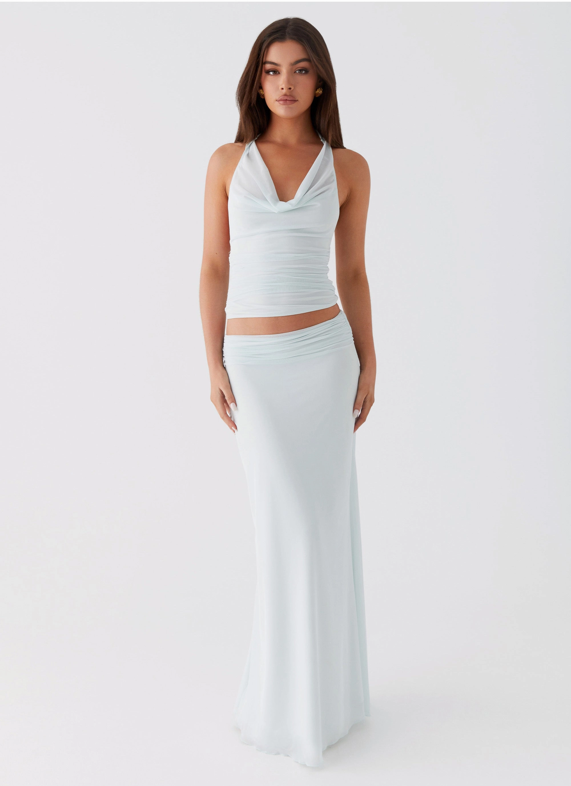 Corduroy texture Friction Free Rayne Maxi Skirt - Sage