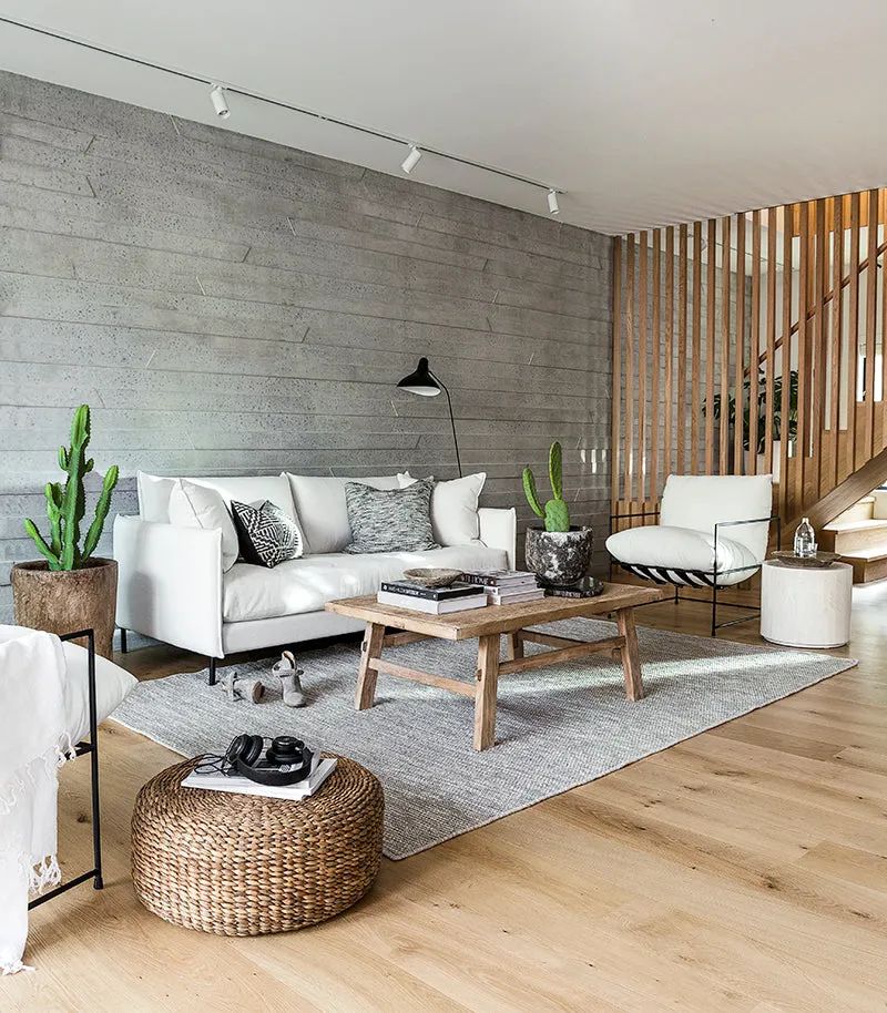 Recycled Elmwood Coffee Table / 120x70cm / Natural