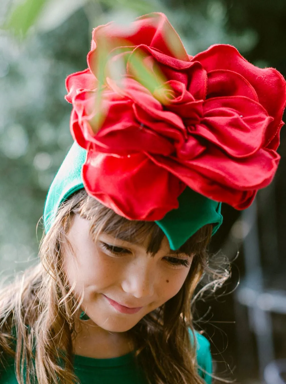 Red Rose Costume with Green Stem Pajamas