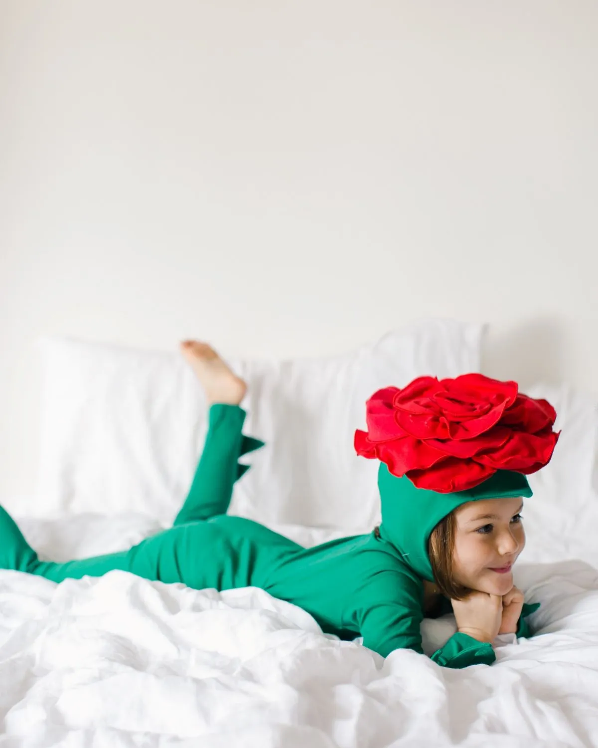 Red Rose Costume with Green Stem Pajamas