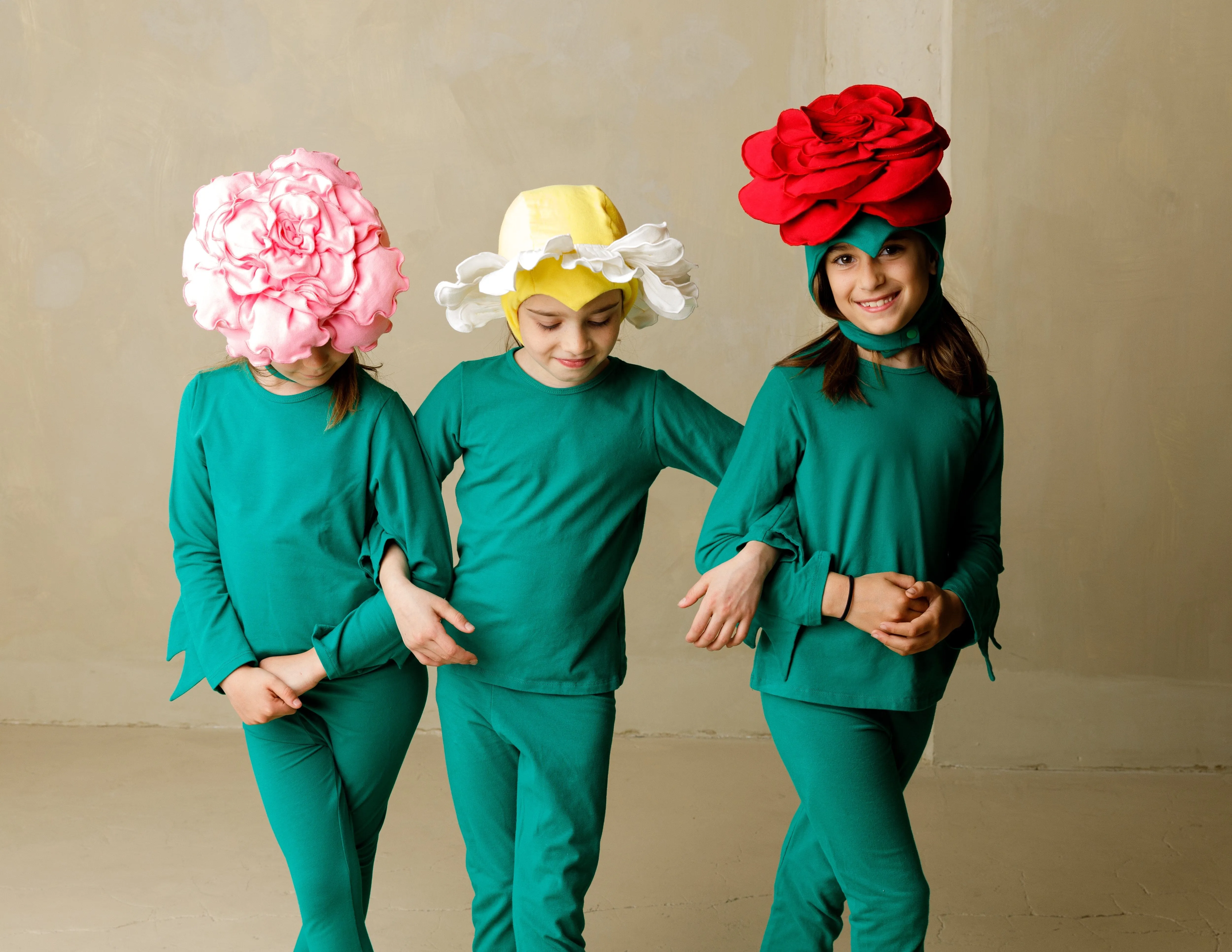 Red Rose Costume with Green Stem Pajamas