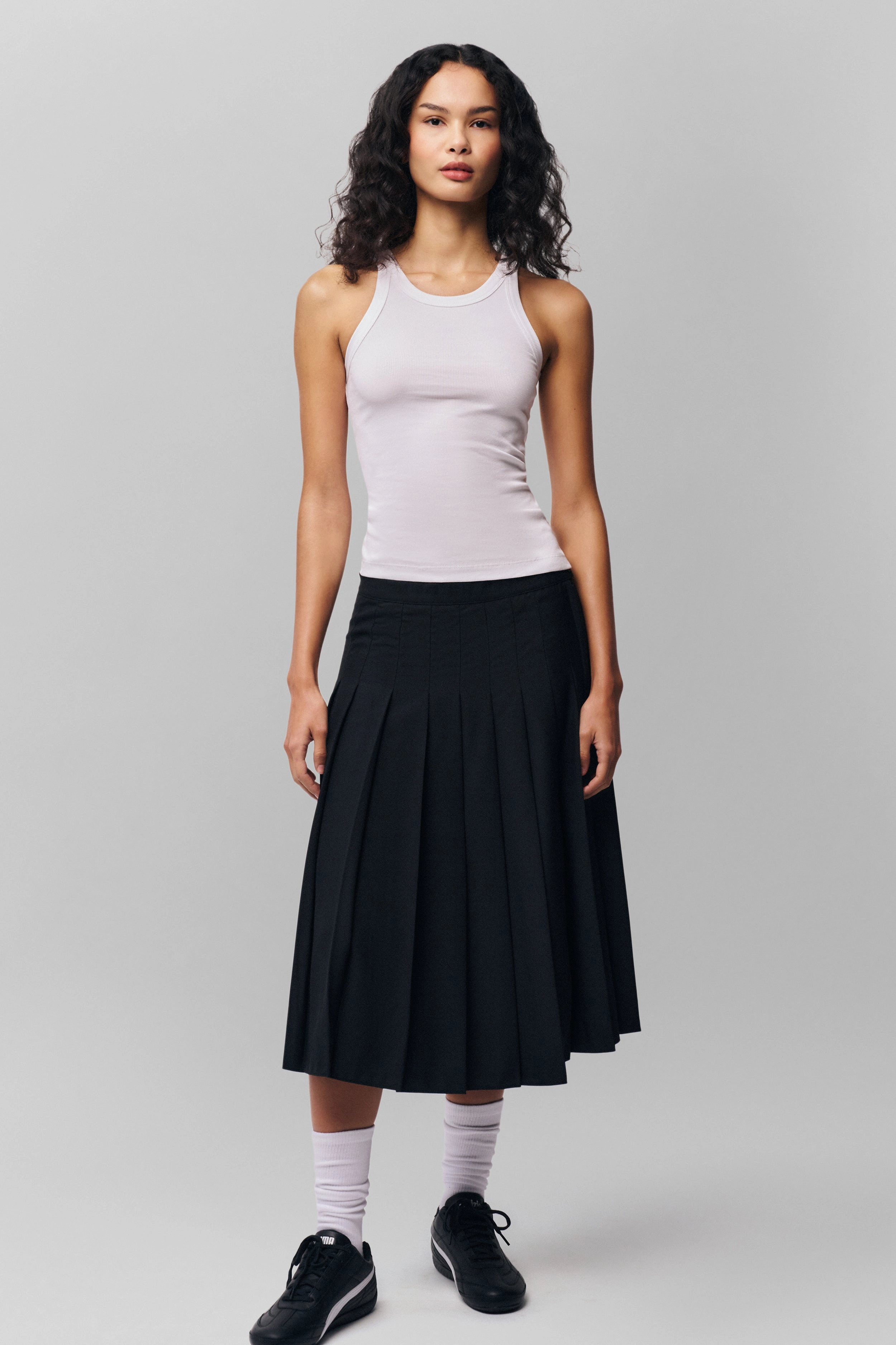 Gibson Pleated Skirt Fair trade Artisan Print