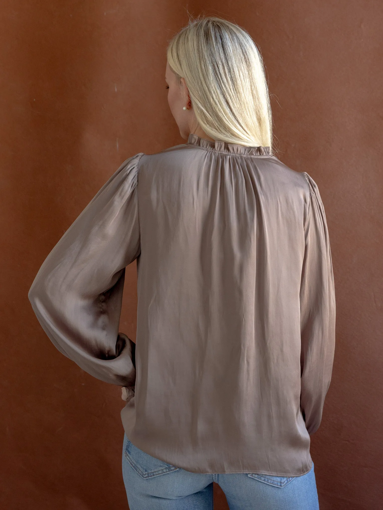Helena V-Neck Blouse Casual Blouse