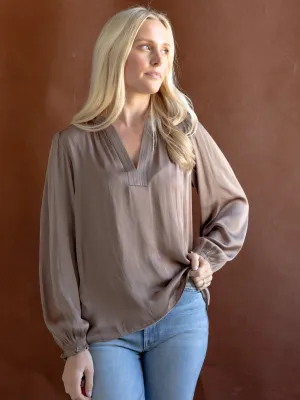HighDurabilityWeave Helena V-Neck Blouse