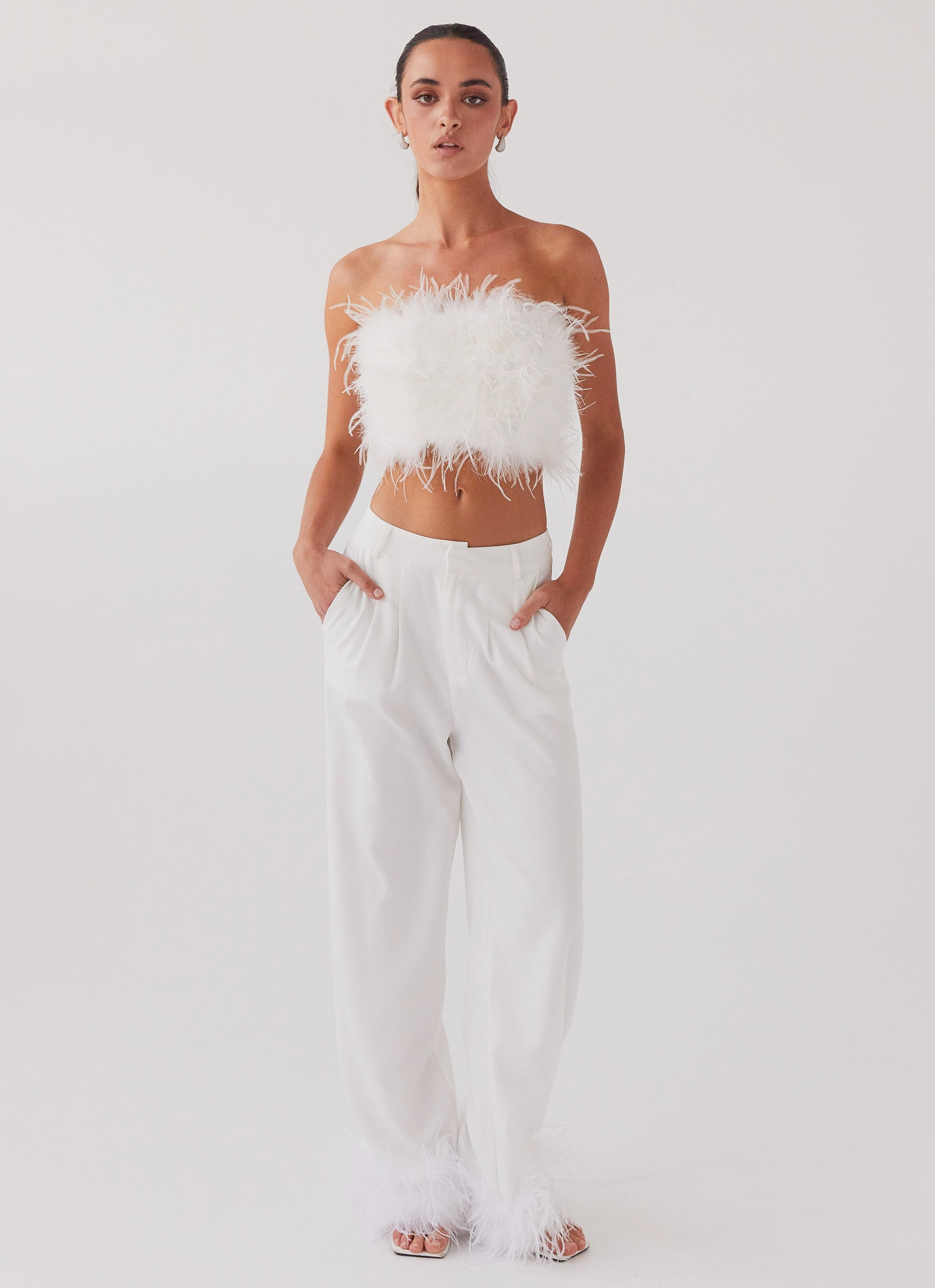 Flex Foam Inserts Shake It Off Feather Pants - Snow