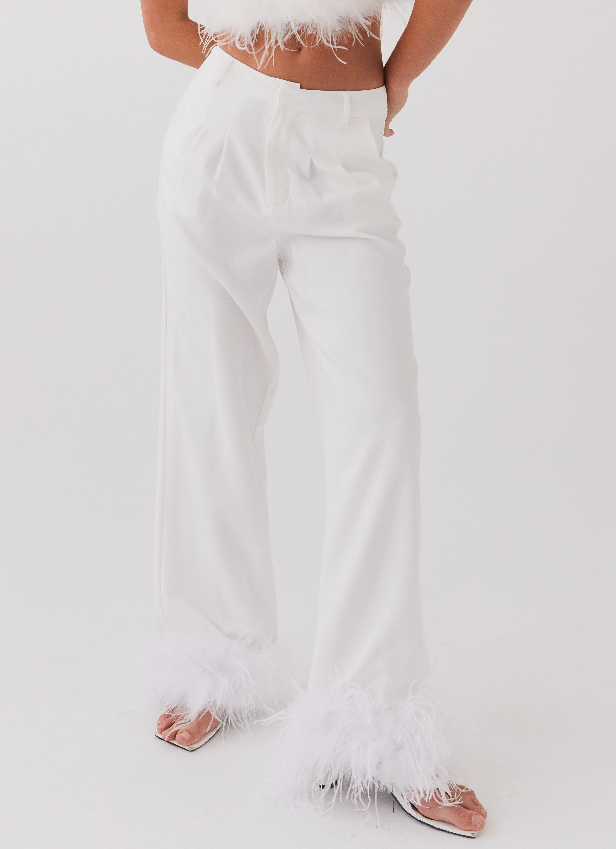 Functional Fit Shake It Off Feather Pants - Snow