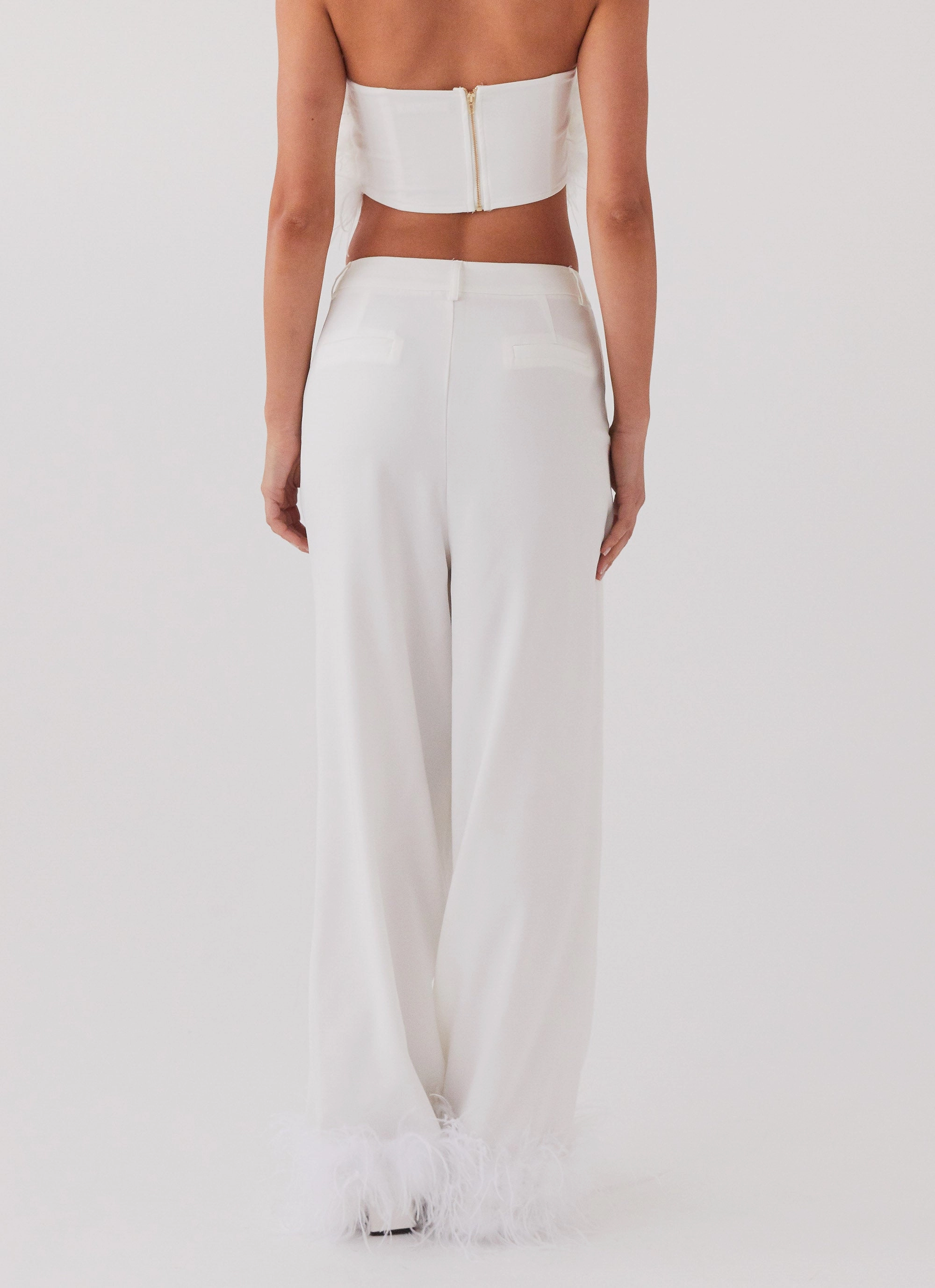 Tough Stretch Shake It Off Feather Pants - Snow