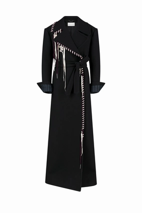 Rafaella Embroidered Coat WindResistant Coating