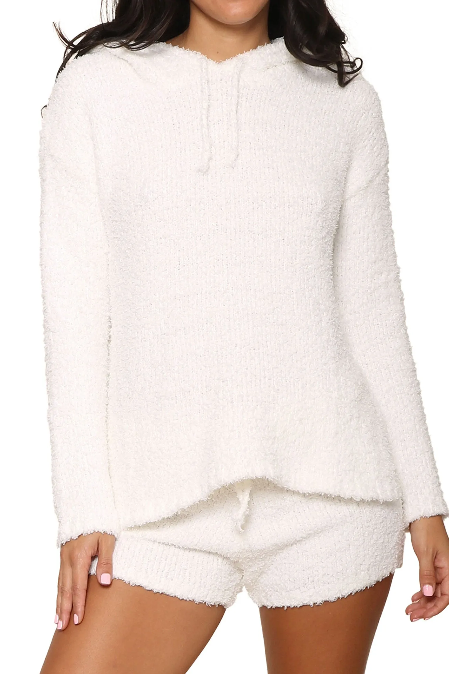 Snow Good Plush Hoodie Tagless Collar