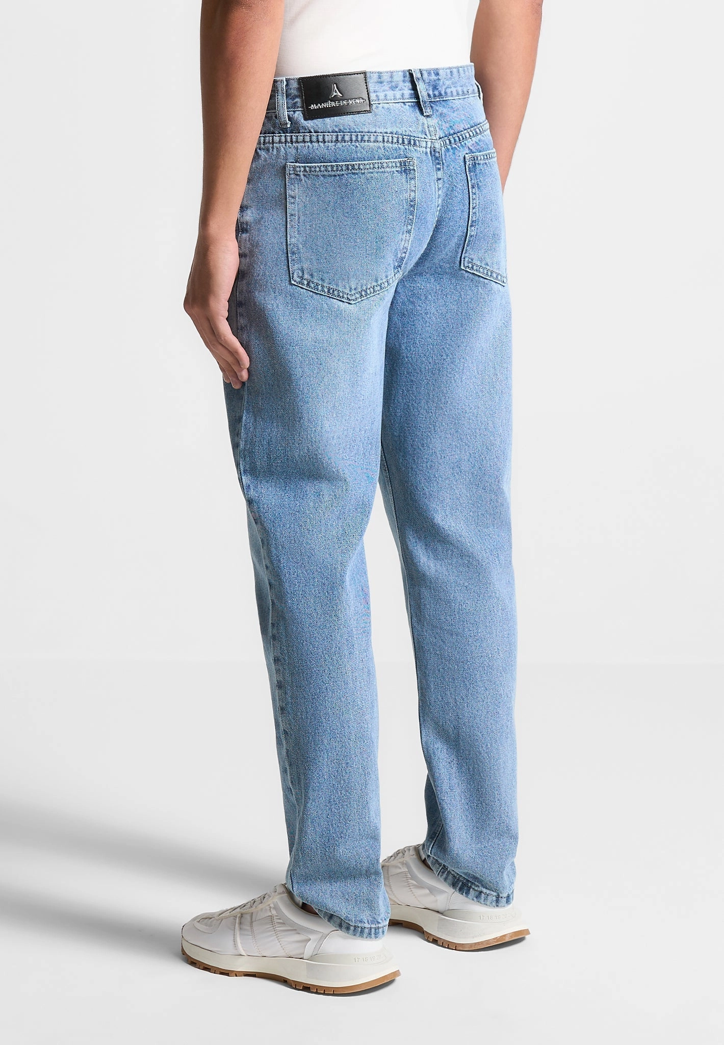 Slim Cut Sleek Comfort Regular Fit Jeans - Mid Blue
