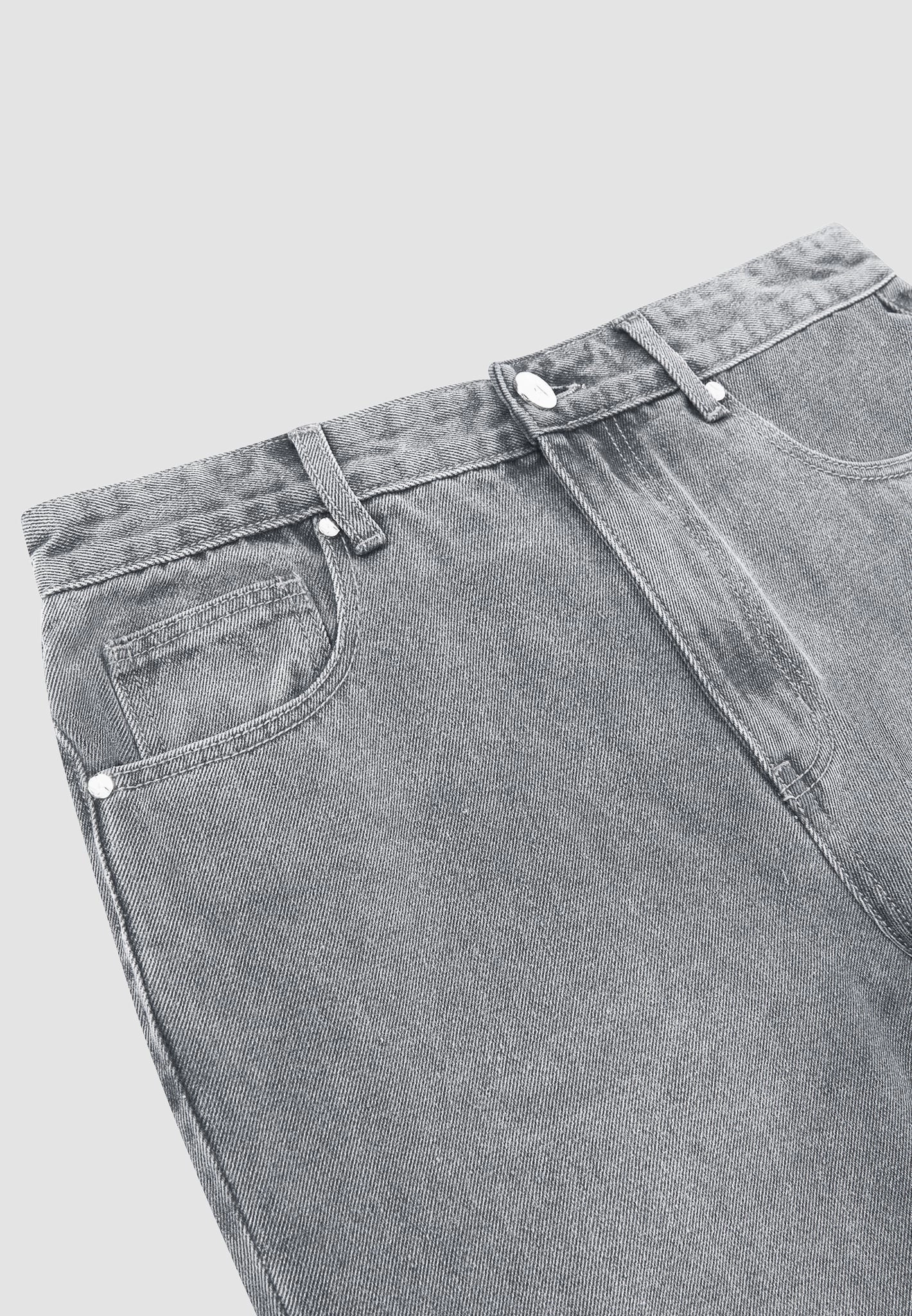 Textured Party Look Soft No Fuss Fit Regular Fit Jeans - Washed Grey