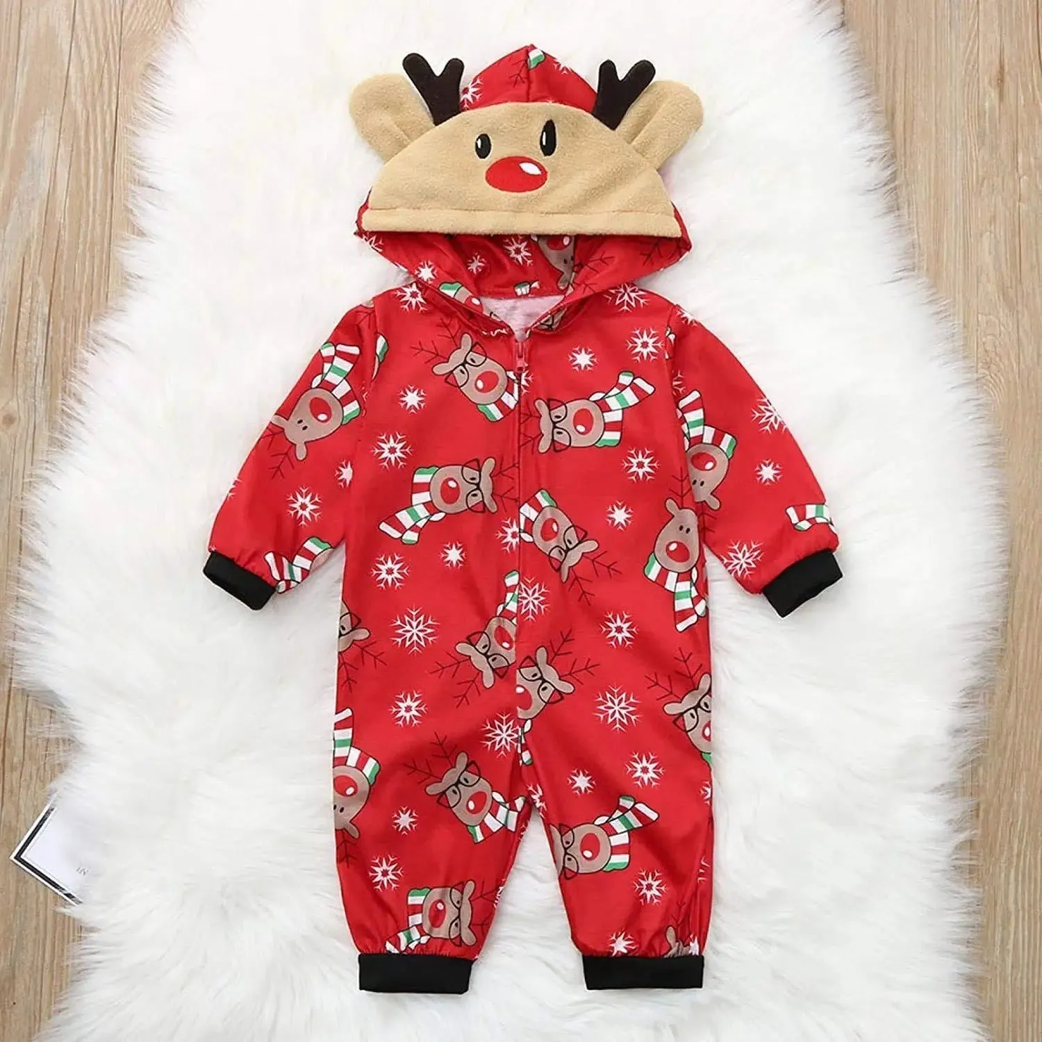 Reindeer Christmas Family Matching Onesie Pajamas