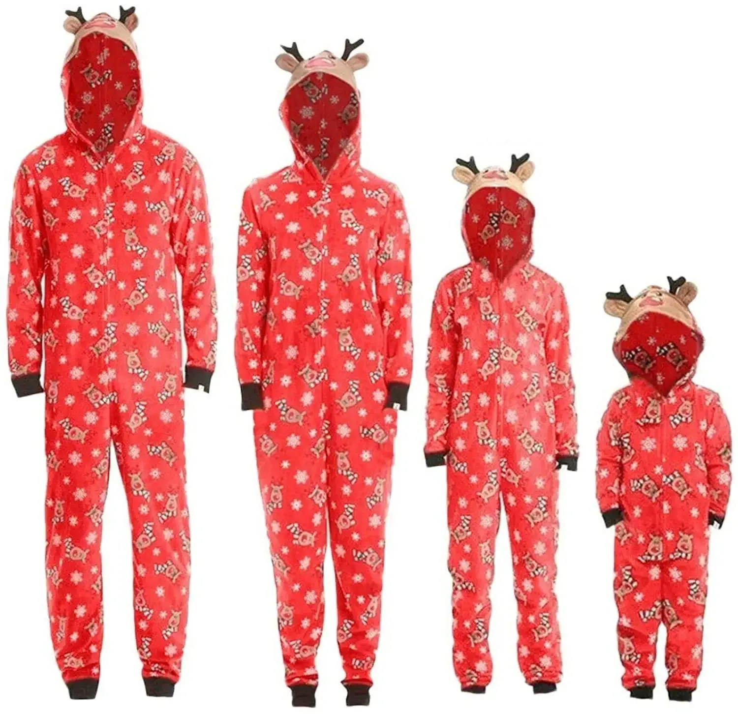 Reindeer Christmas Family Matching Onesie Pajamas