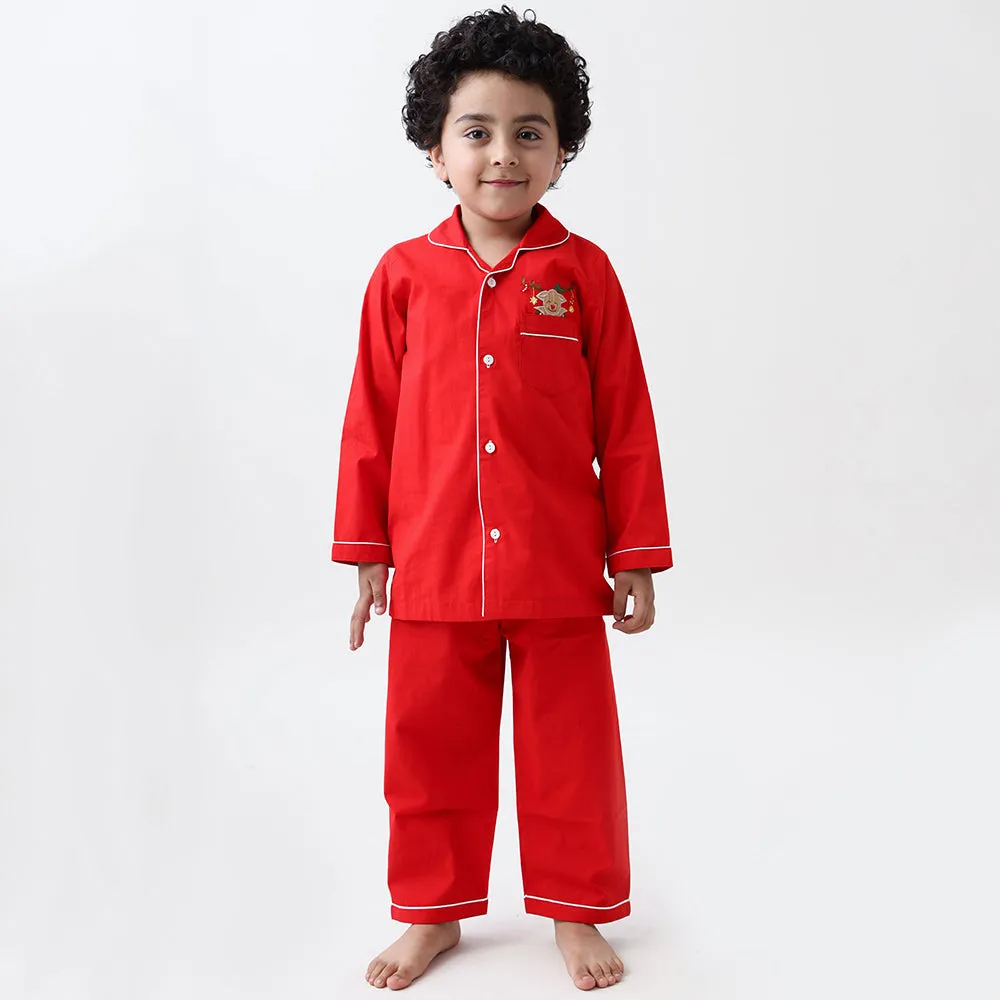 Reindeer Pajama Set For Kids