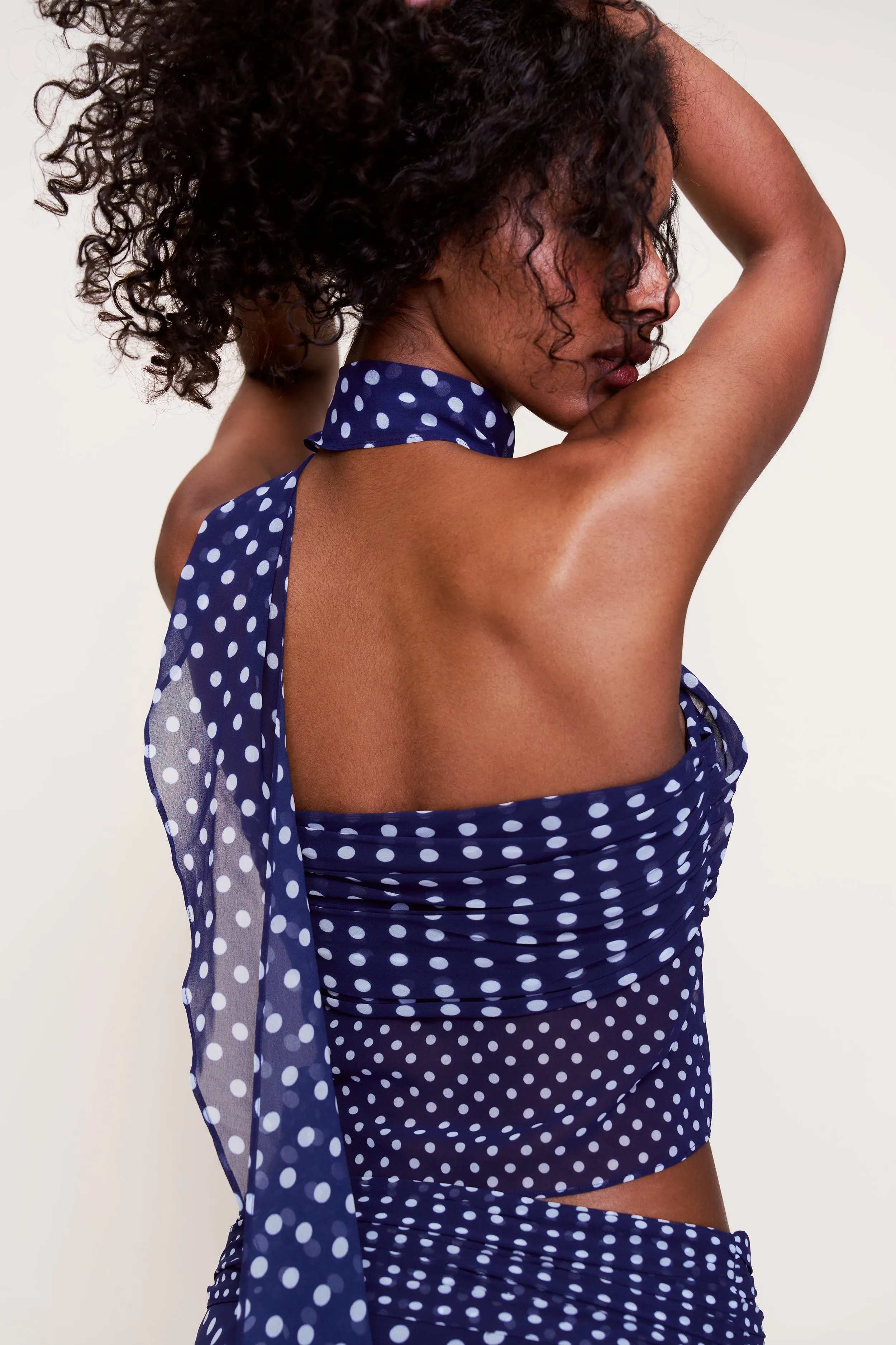 NonIrritating Seams Chiffon Wrap Around Top