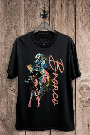 Bronco Graphic Tee Multi Panel Design ButtonDownCollar