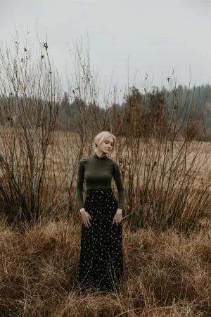 Mock Top in Olive MinimalistStyle