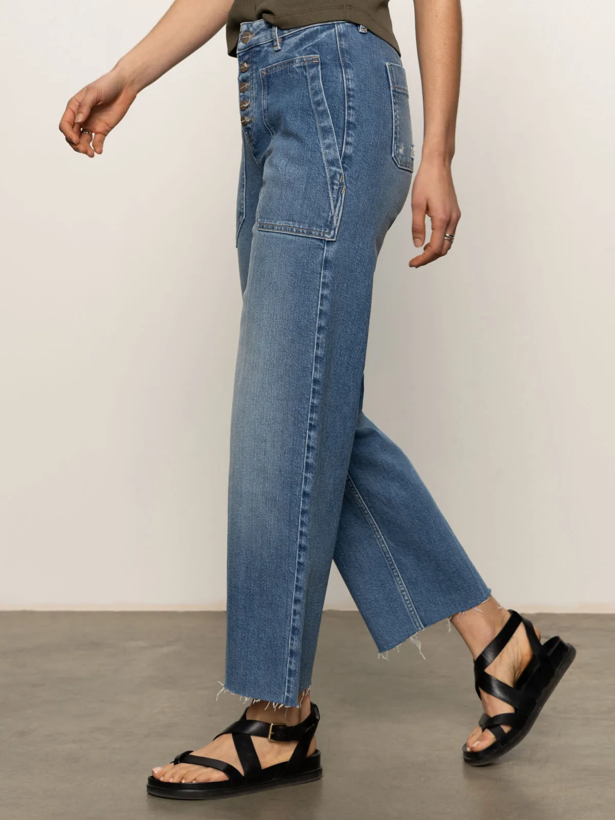 Soleil 90's Straight High Rise Jeans Medium Thermal Regulating