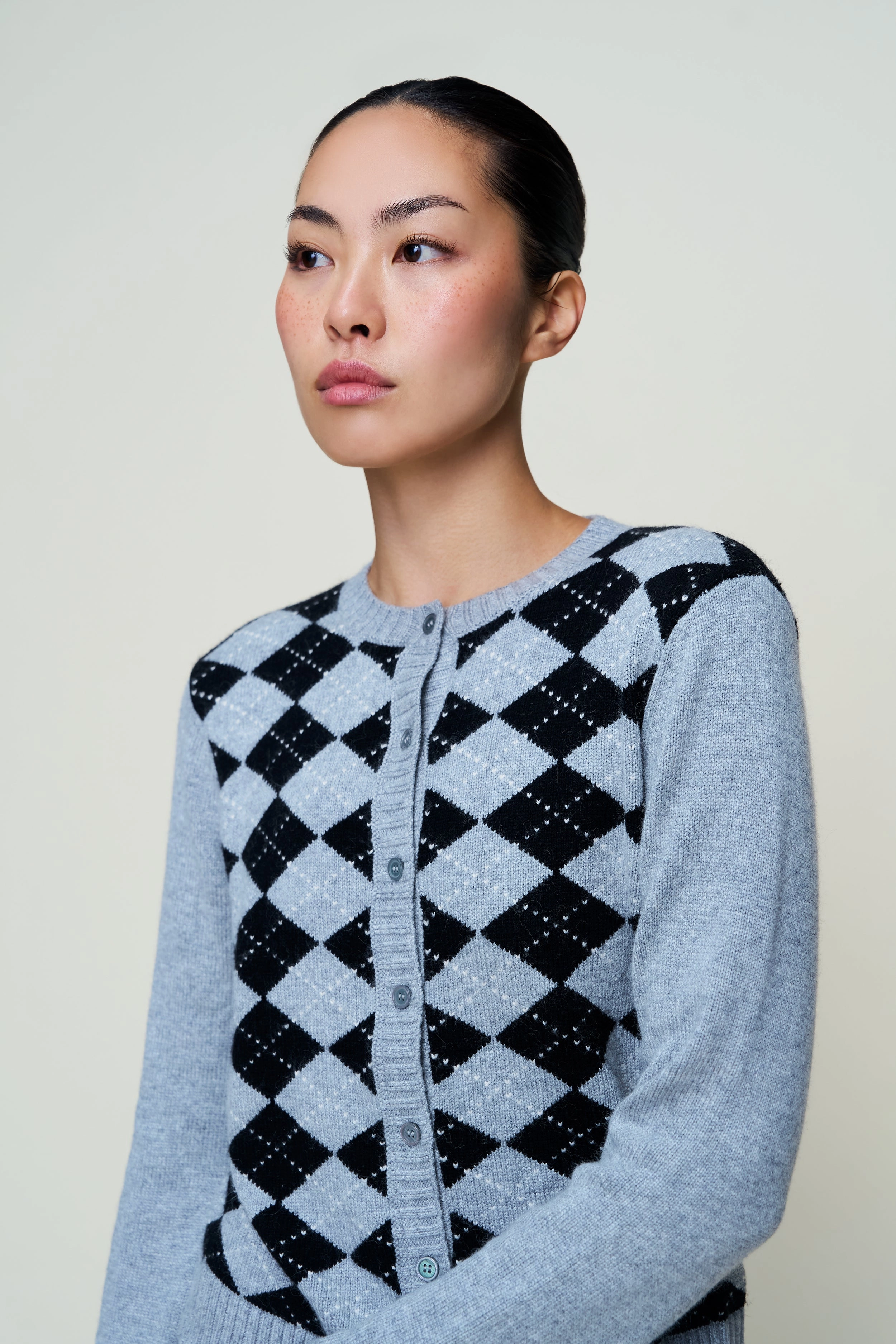 June Relaxed Cardigan Double Layered Hem