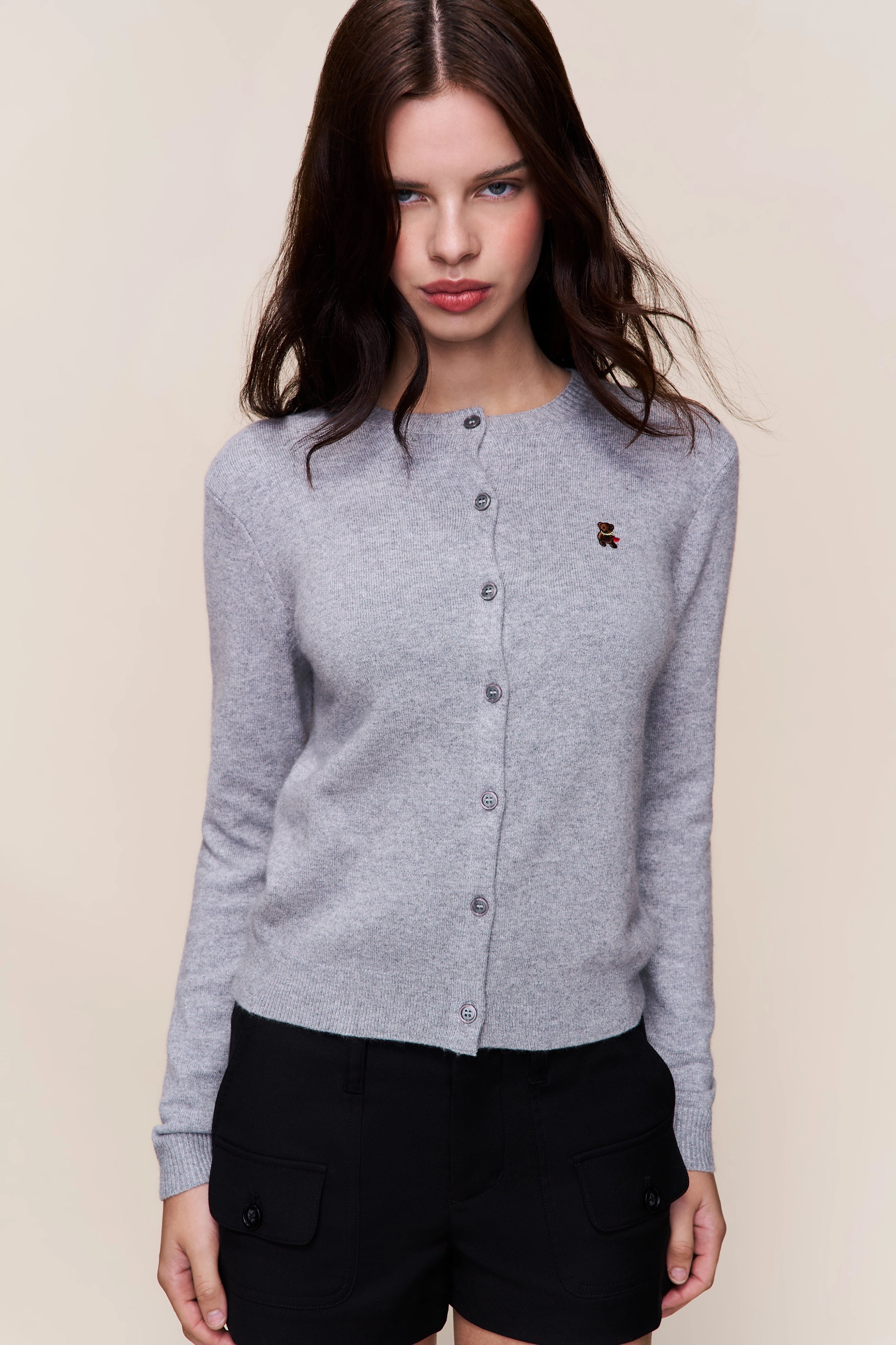 June Relaxed Wool Cardigan Moisture Management System