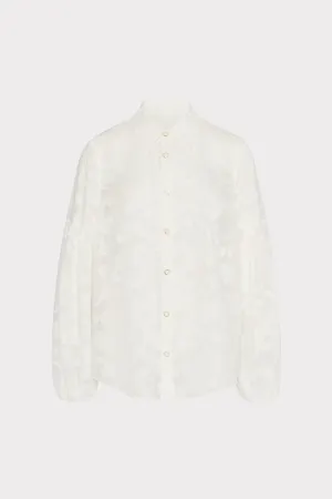 Scroll Burnout Button Up Top NoTagLabel EcoCertified Textile
