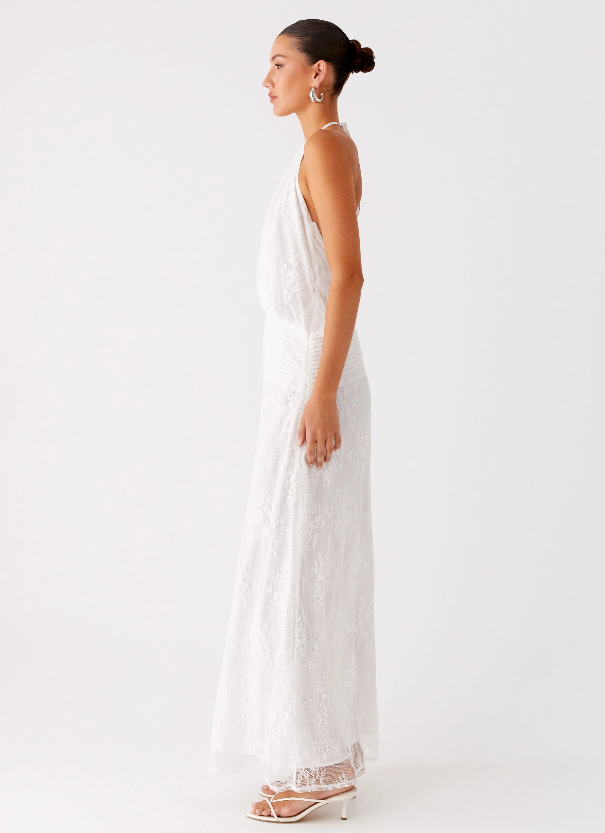 Quick-Dry Romance Soul Reinhart Halter Maxi Dress - White