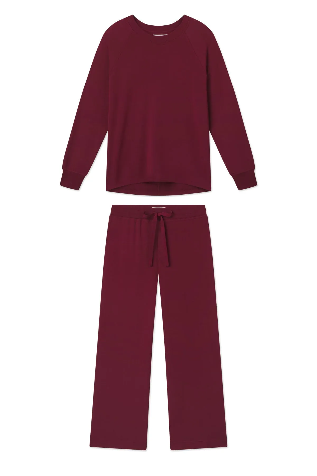Relax Pants Set in Burgundy