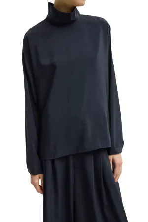 PlushLining Relaxed Suiting Funnel Neck Dolman Sleeve Top