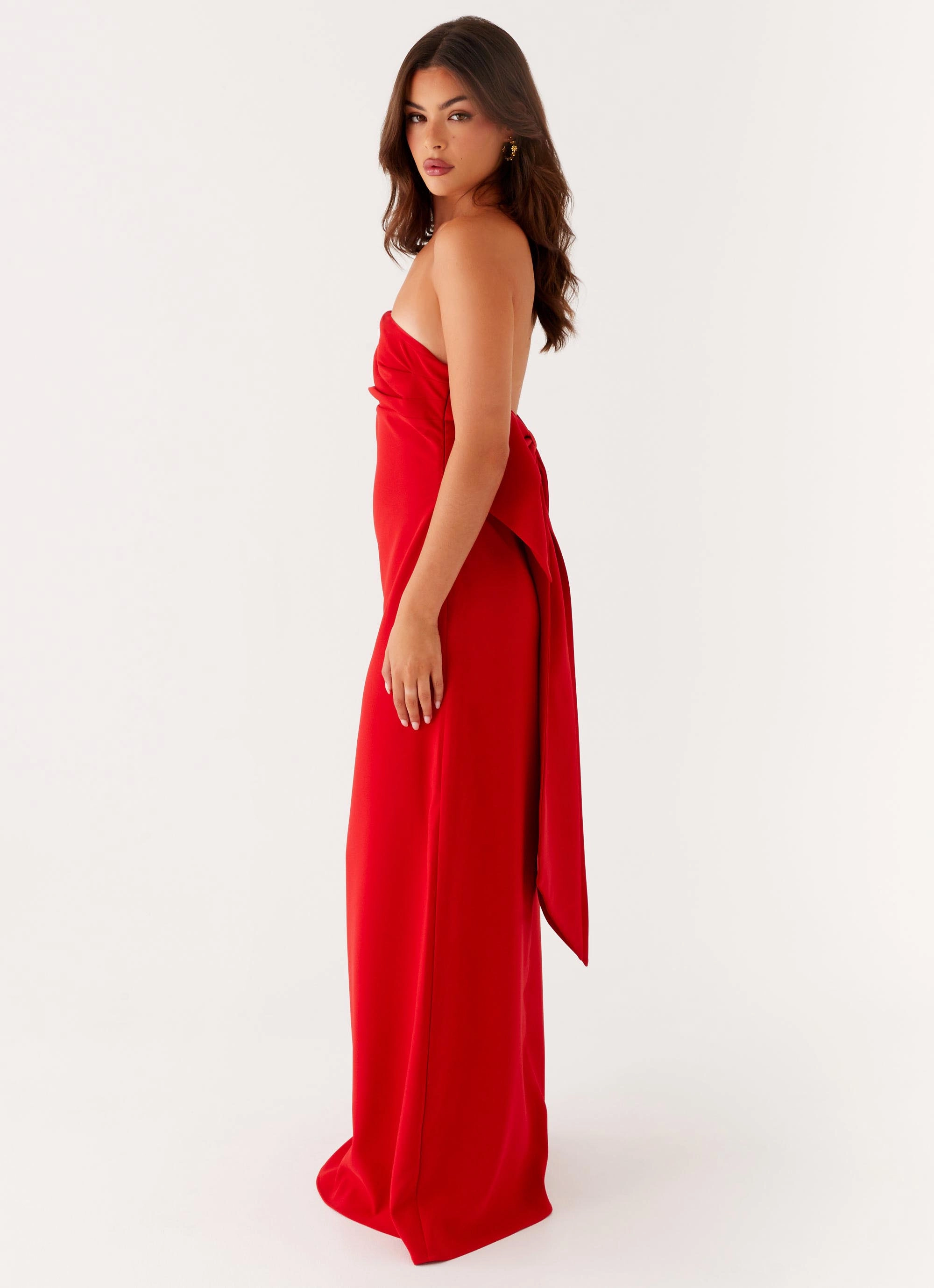 Meredith Maxi Dress - Red Stylish Fit Flexible Style