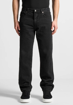 Relaxed Fit Jean - Washed Black Fashion Uniform