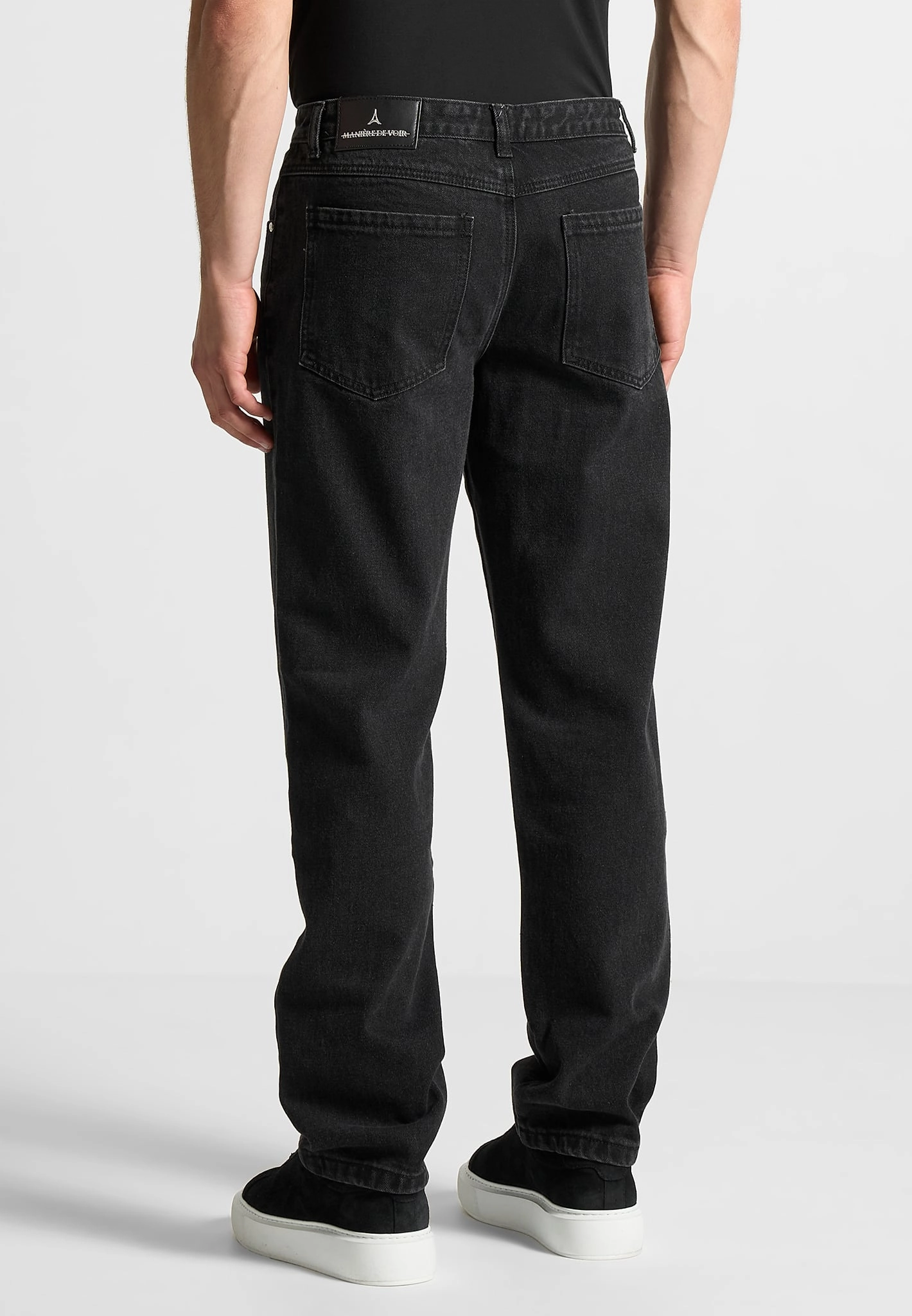 Relaxed Fit Jean - Washed Black Active Comfort
