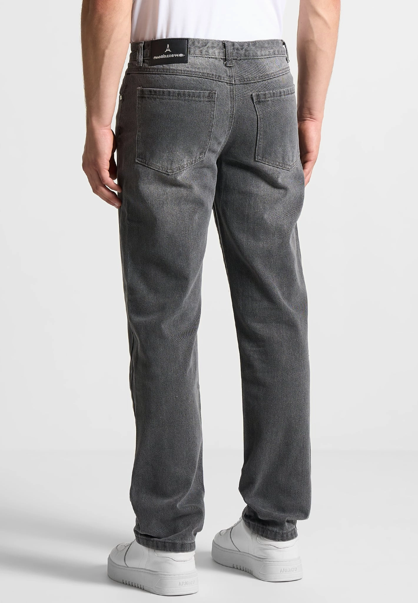 Relaxed Fit Jean - Washed Grey Smooth Minimalist