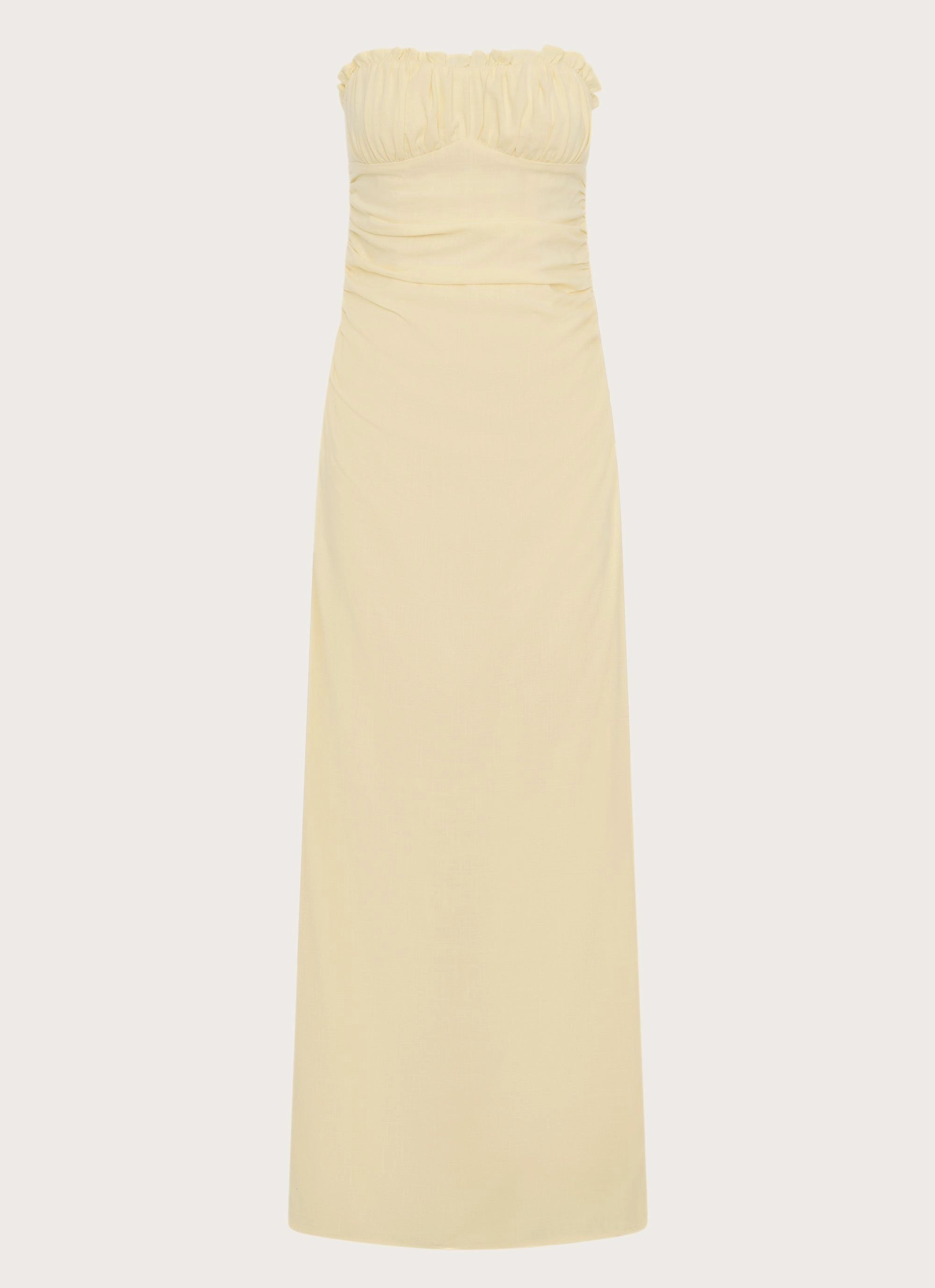 Wrap style Luxe Comfort Xena Gathered Maxi Dress - Yellow