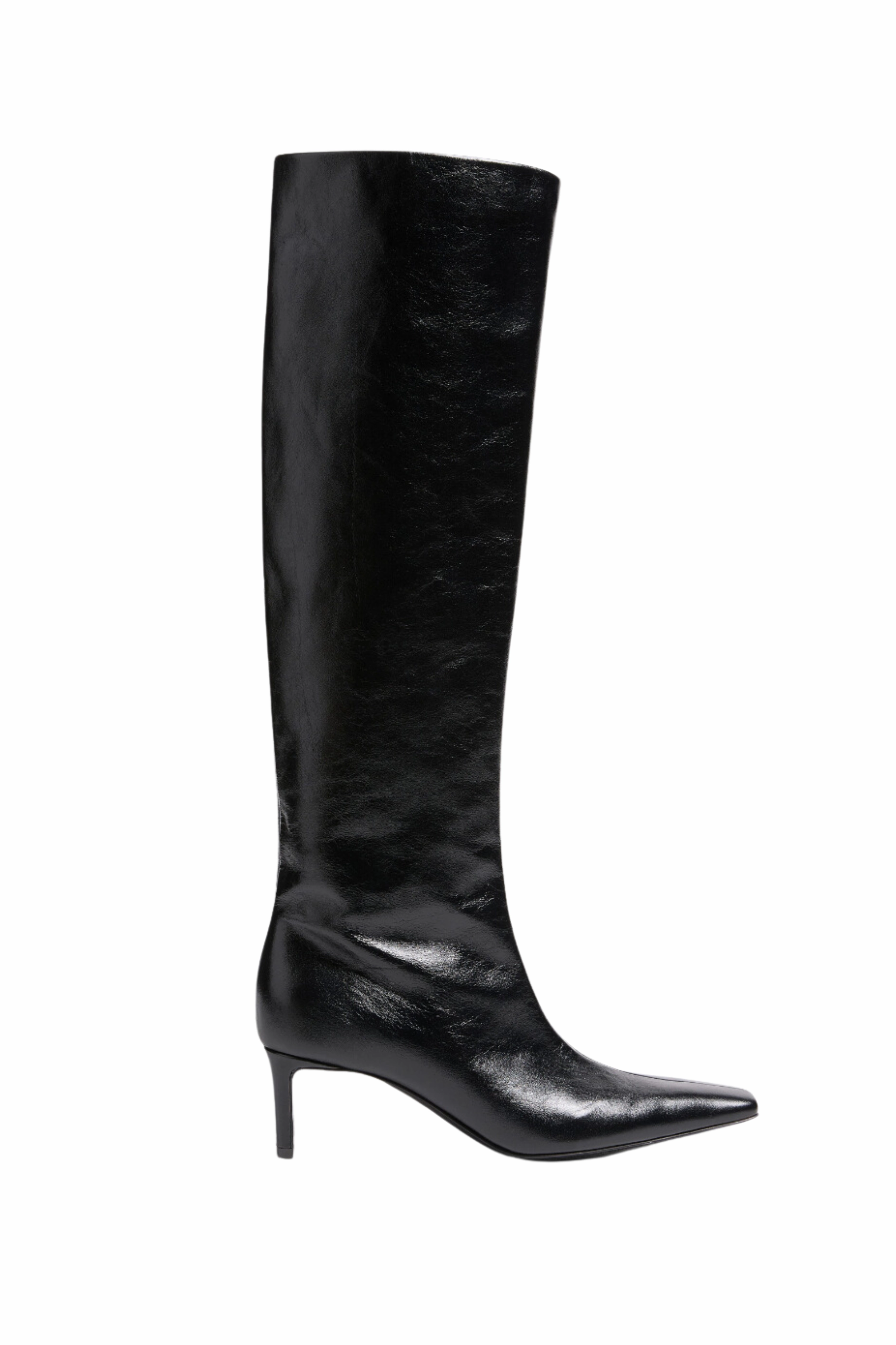 Ona Leather Knee High Boots Casual Fit