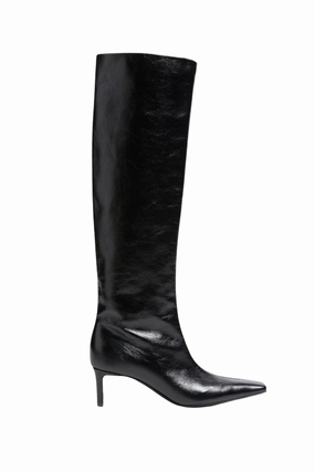 Ona Leather Knee High Boots Casual Fit
