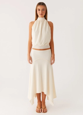 Convertible Sleeve Adaptation AllPurpose Design Evaden Backless Top - Ivory