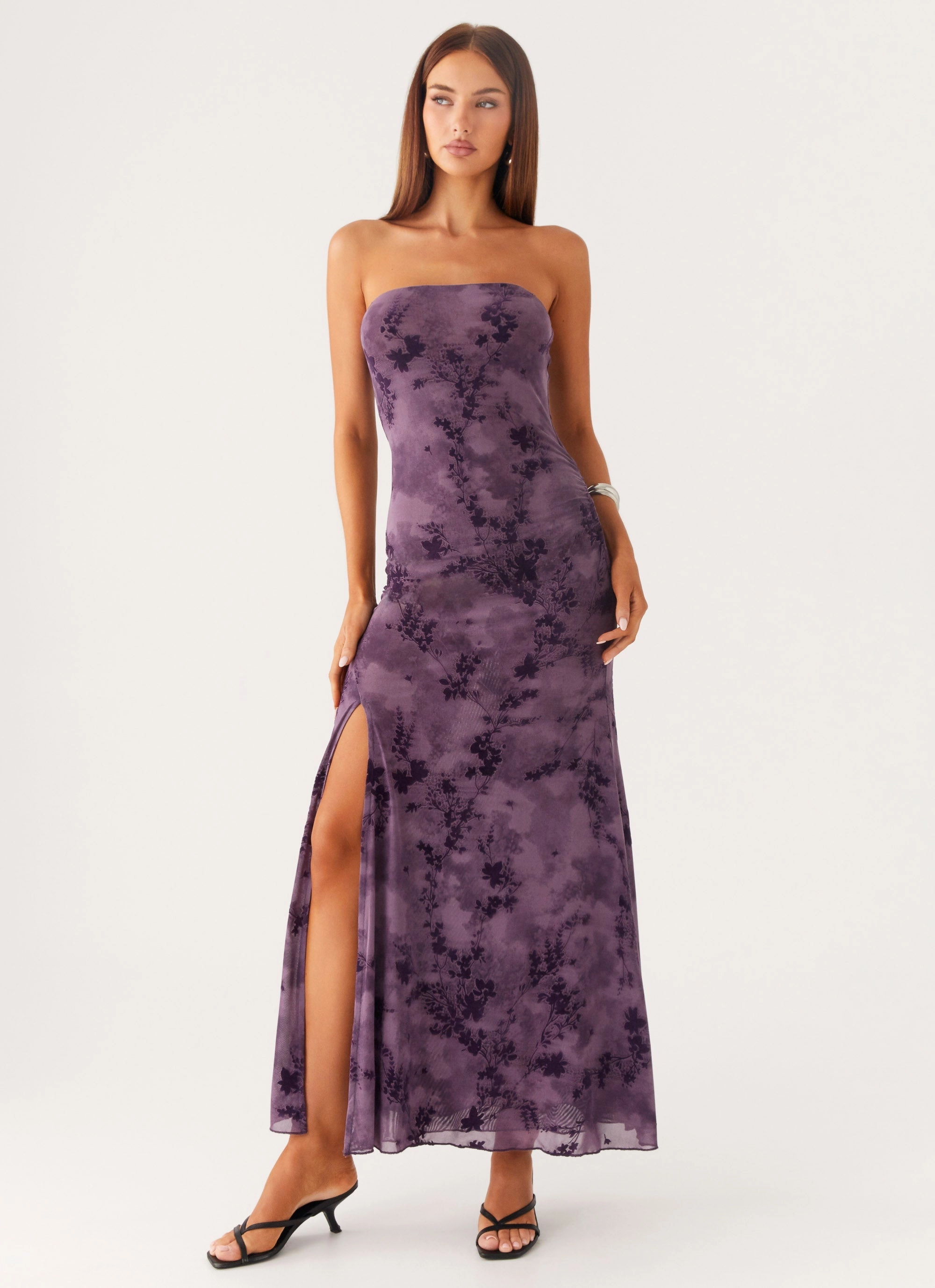 Alexandrite Midi Dress - Purple Clean Touch