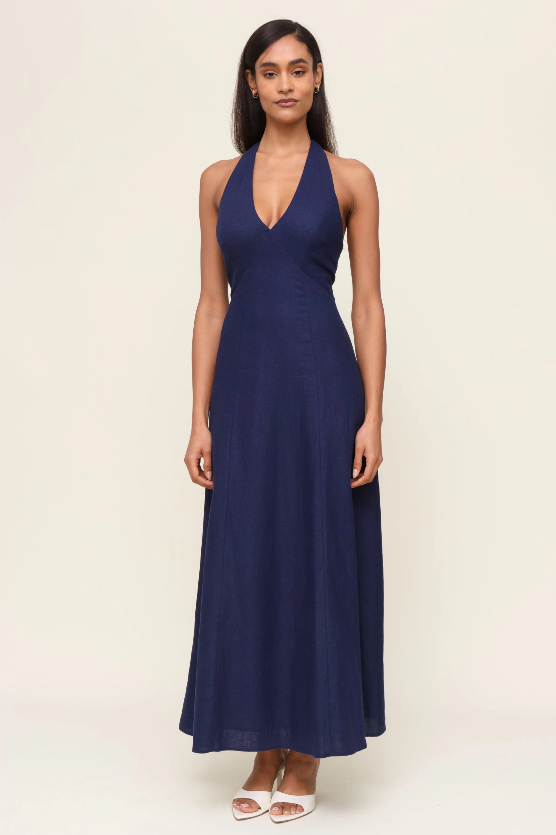 The Simone Halter Dress Birthday-Celebration Lower Hem