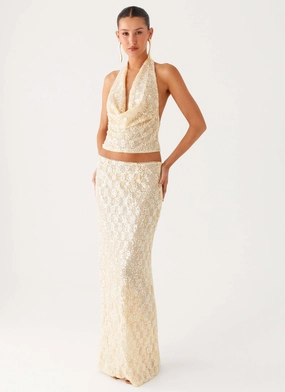 Bling It On Maxi Skirt - Ivory Soft Layers birthday party