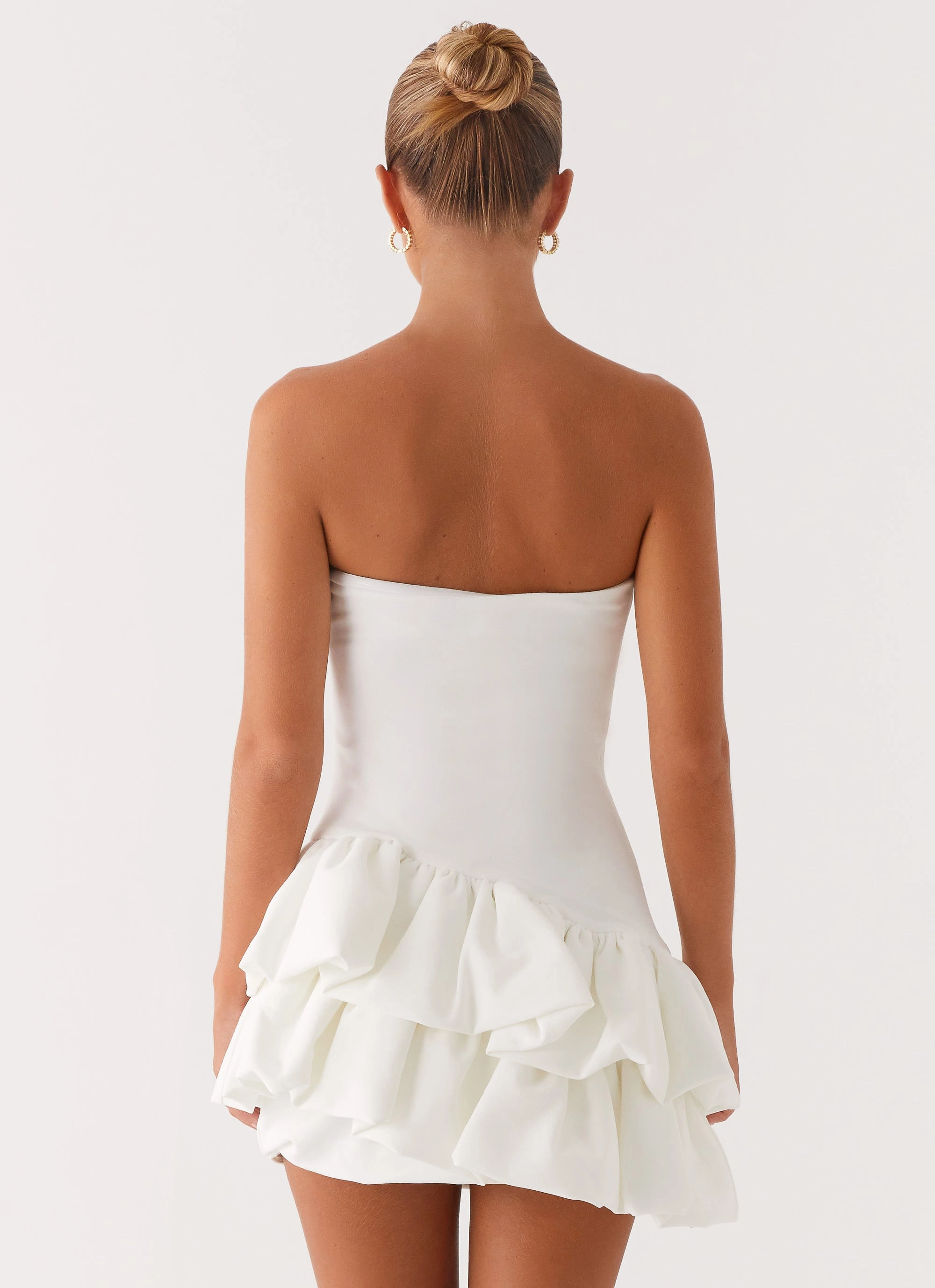 Natural Look Dance Practice Marie Mini Dress - White