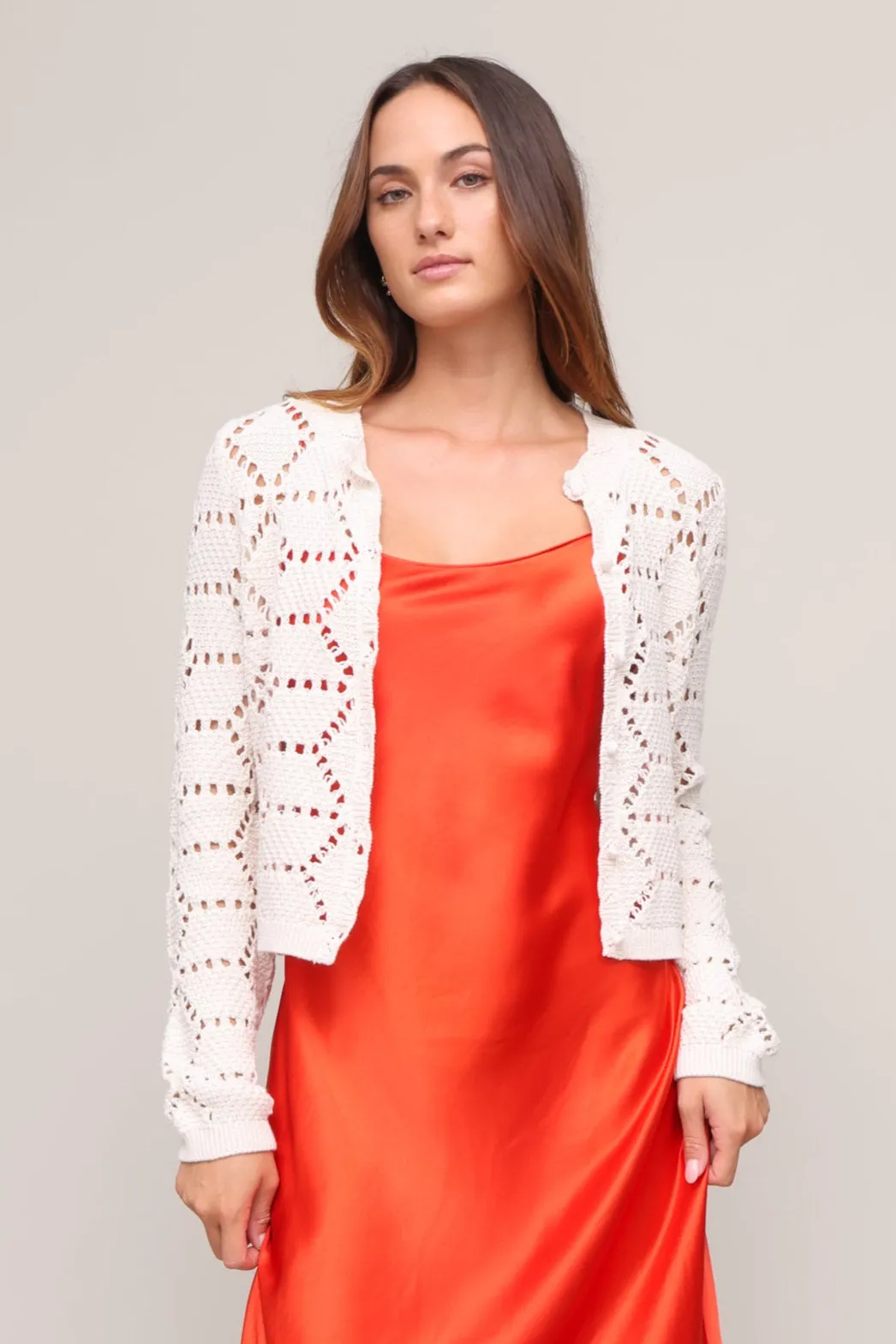 Low Profile Stitching NonSlip Grip Tape Rosalyn Sweater Cardigan