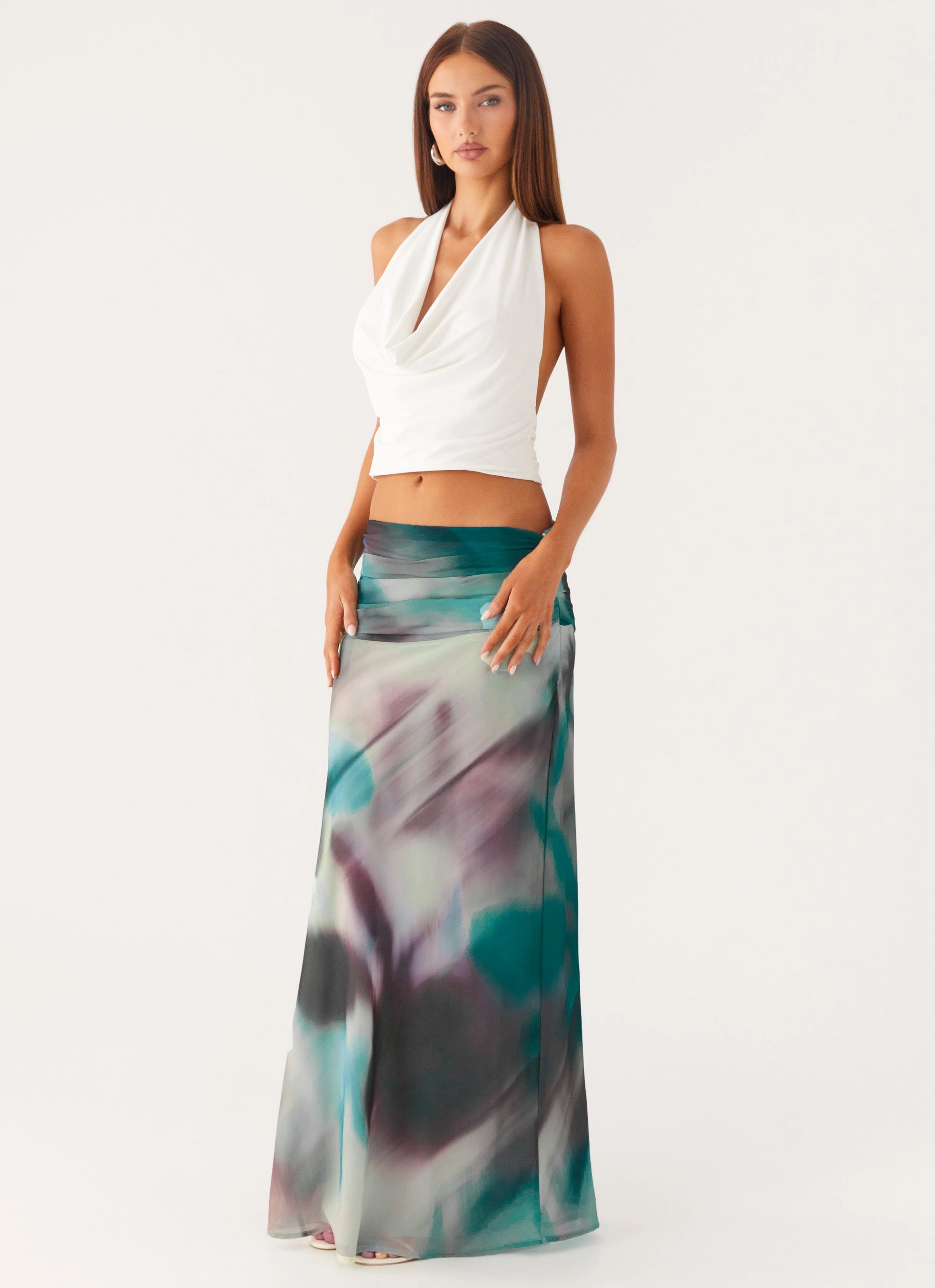 Smart Edge Rimi Maxi Skirt - Sea Splash