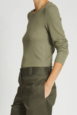 Rio Crewneck Top, Olive